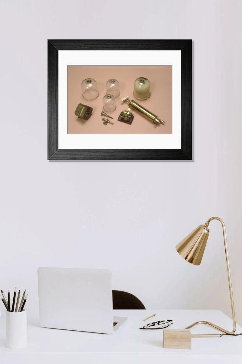 Shown hanging in a room: Modern 14"x12" (36x31cm)