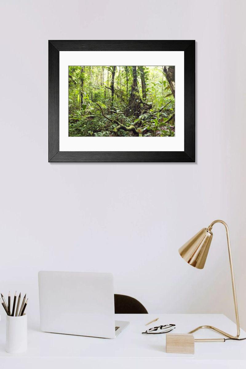 Shown hanging in a room: Modern 14"x12" (36x31cm)