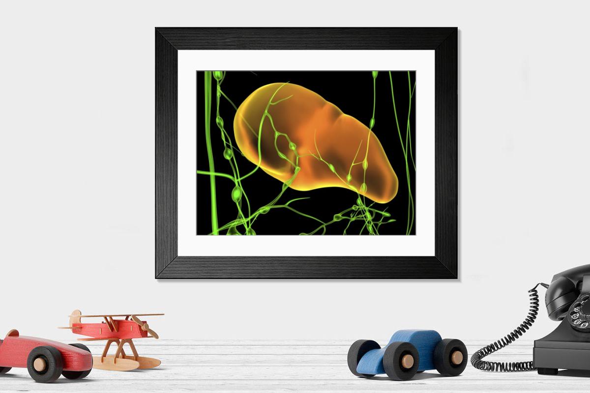 Shown hanging in a room: Modern 14"x12" (36x31cm)