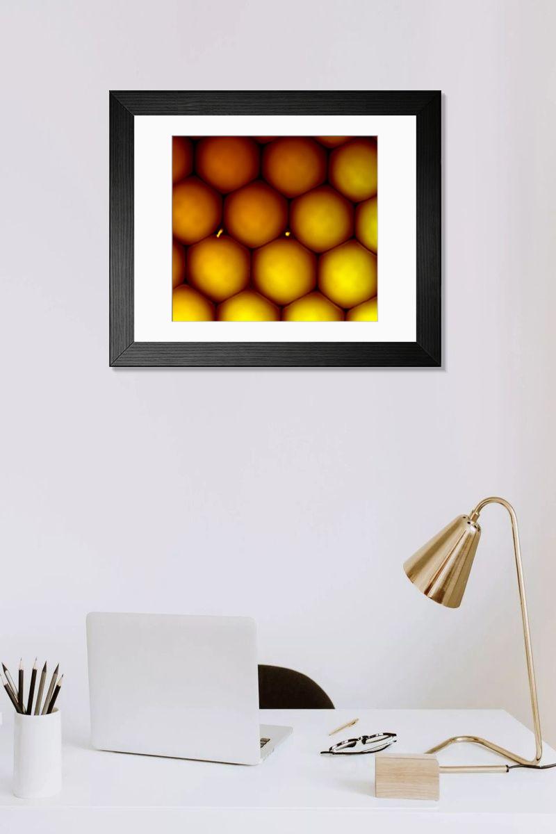 Shown hanging in a room: Modern 14"x12" (36x31cm)