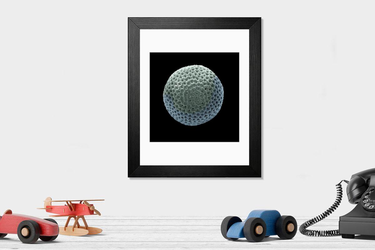 Shown hanging in a room: Modern 14"x12" (36x31cm)