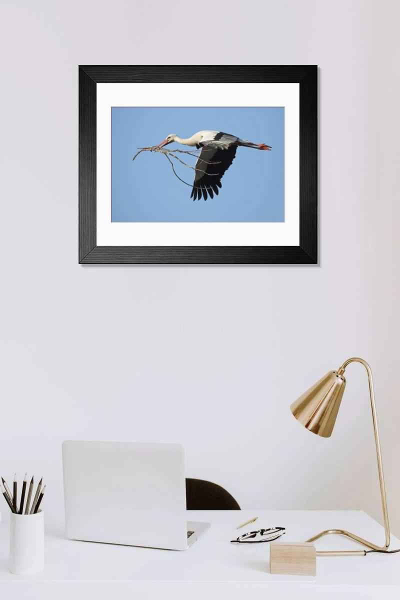 Shown hanging in a room: Modern 14"x12" (36x31cm)