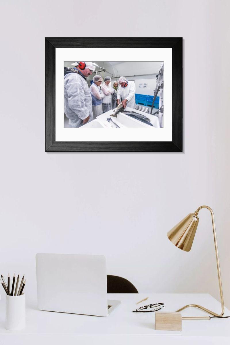 Shown hanging in a room: Modern 14"x12" (36x31cm)
