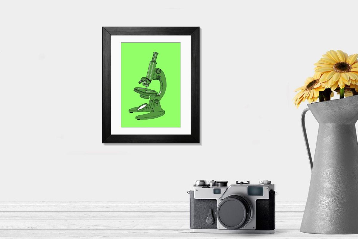 Shown hanging in a room: Modern 14"x12" (36x31cm)