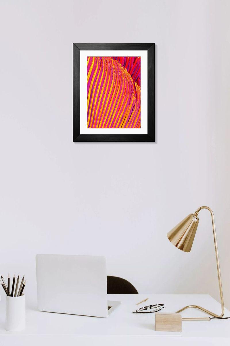Shown hanging in a room: Modern 14"x12" (36x31cm)