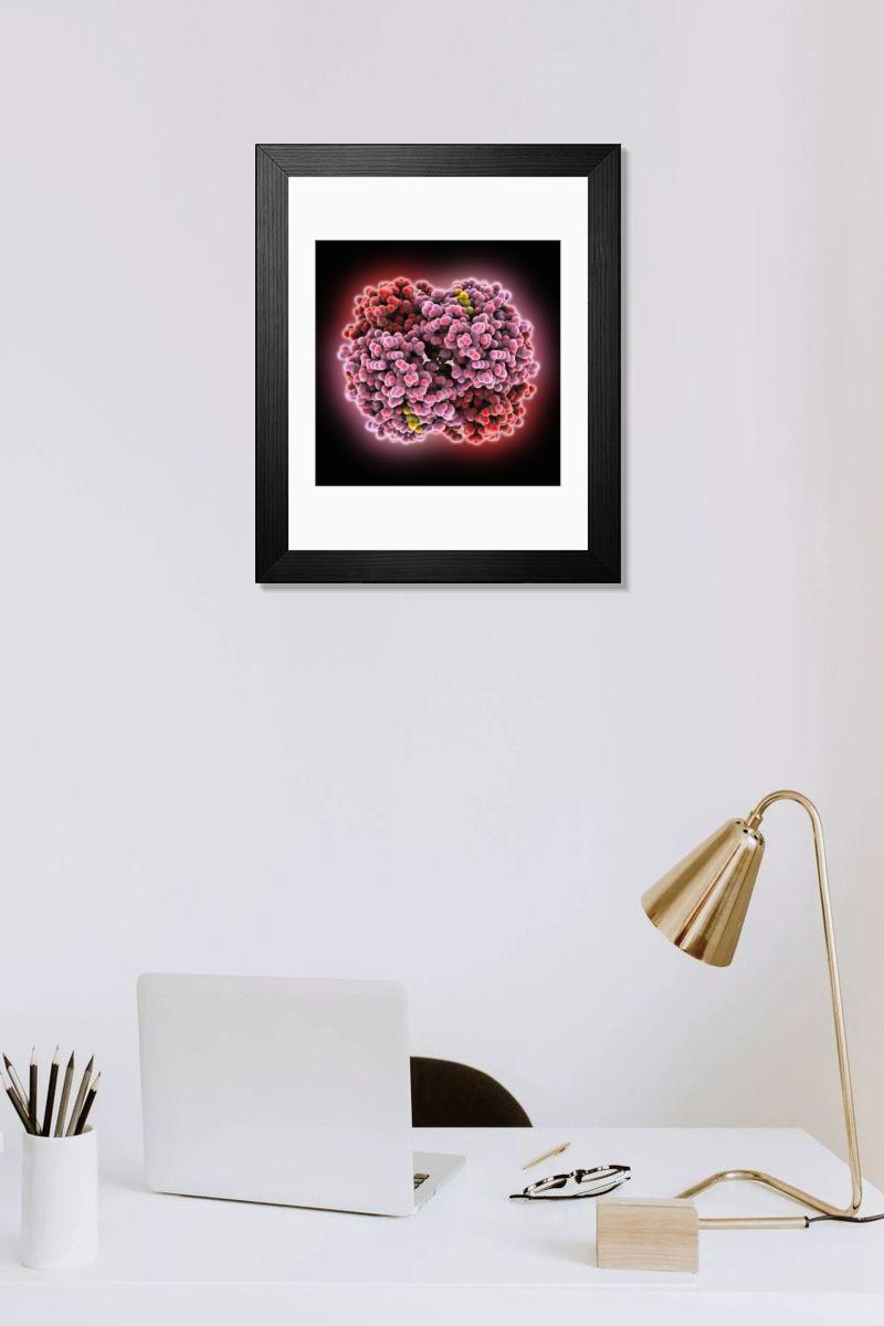 Shown hanging in a room: Modern 14"x12" (36x31cm)