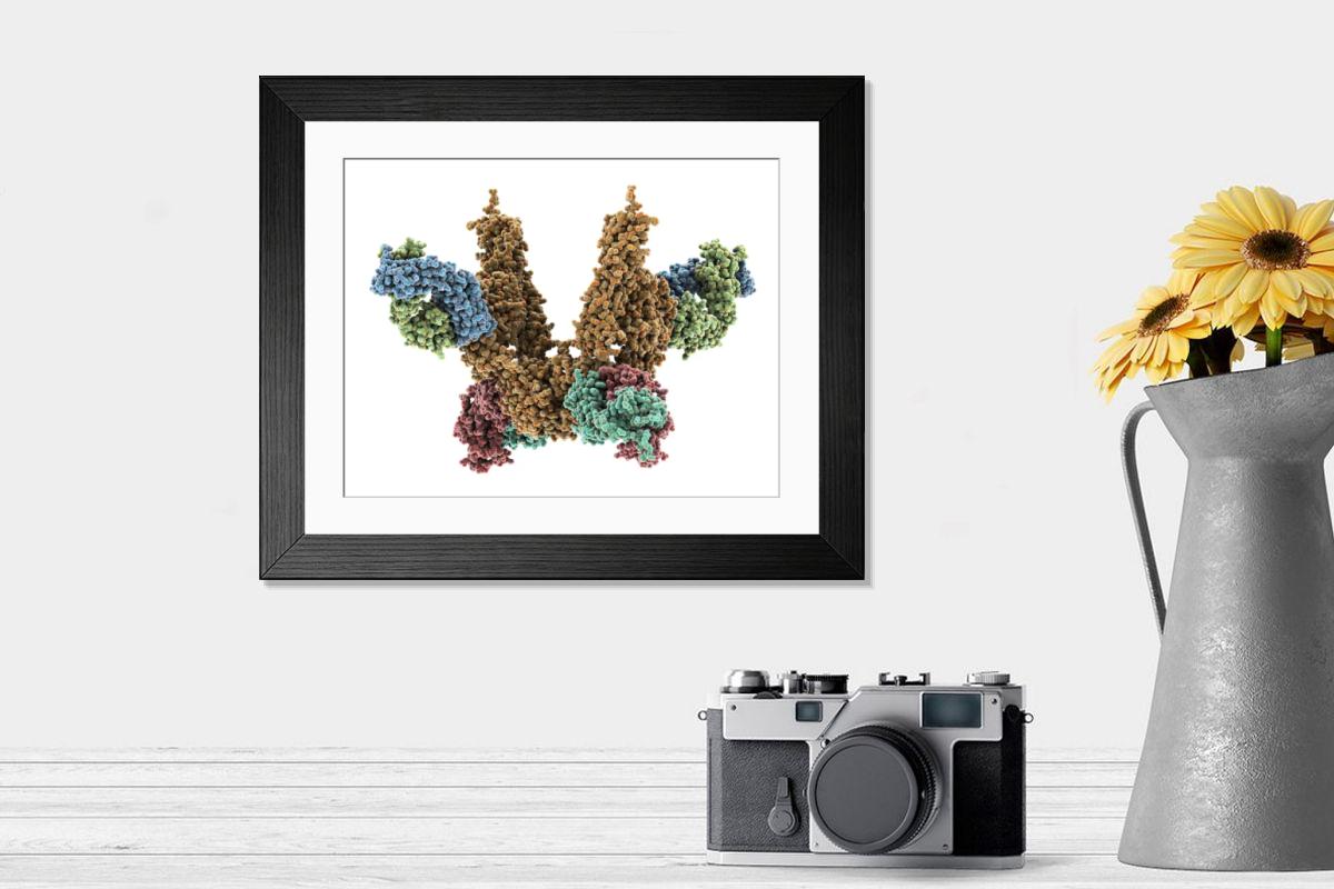 Shown hanging in a room: Modern 14"x12" (36x31cm)