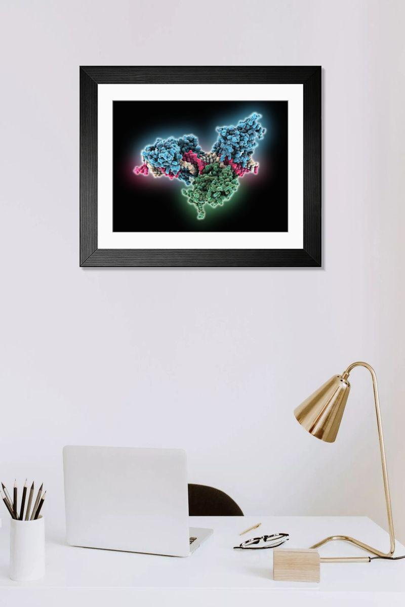 Shown hanging in a room: Modern 14"x12" (36x31cm)