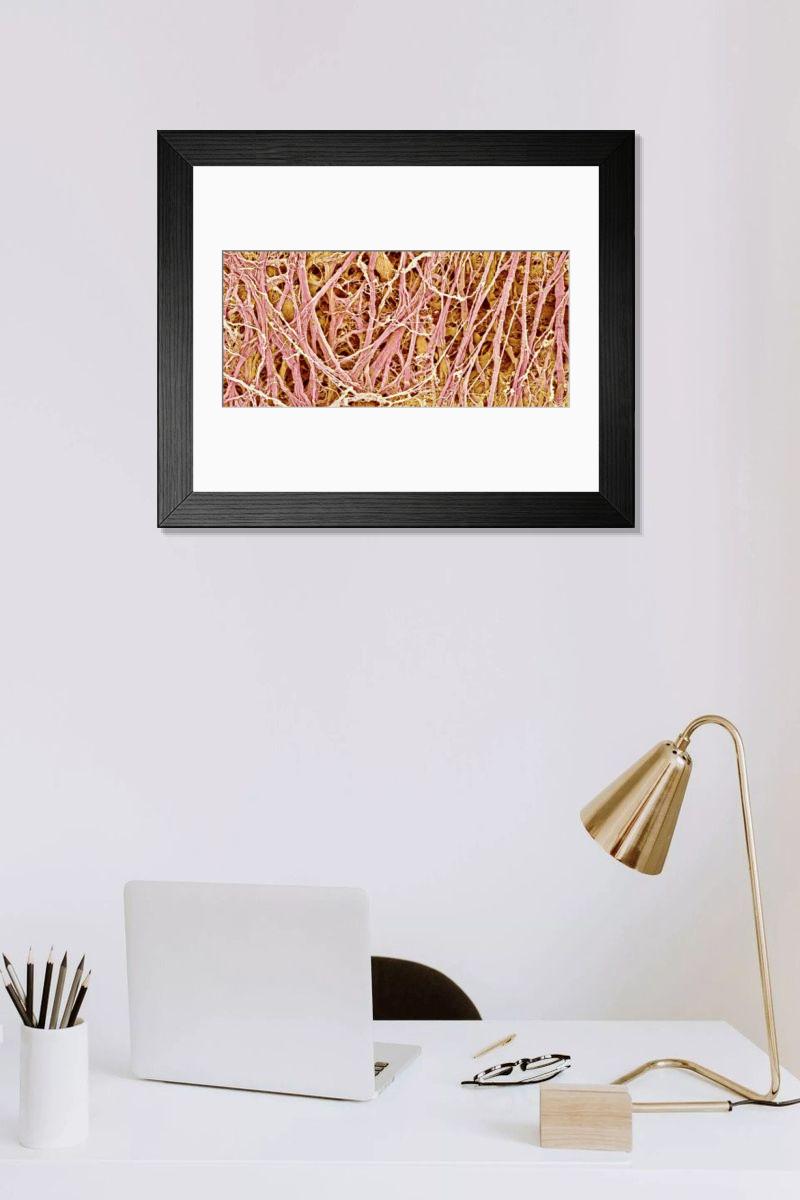 Shown hanging in a room: Modern 14"x12" (36x31cm)