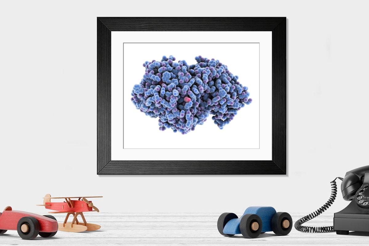 Shown hanging in a room: Modern 14"x12" (36x31cm)