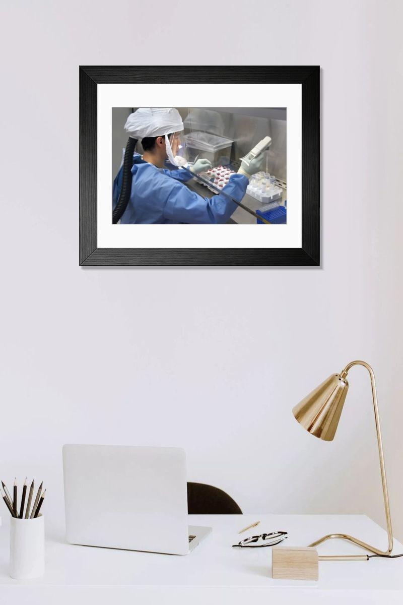 Shown hanging in a room: Modern 14"x12" (36x31cm)