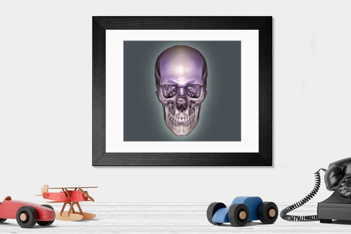 Shown hanging in a room: Modern 14"x12" (36x31cm)