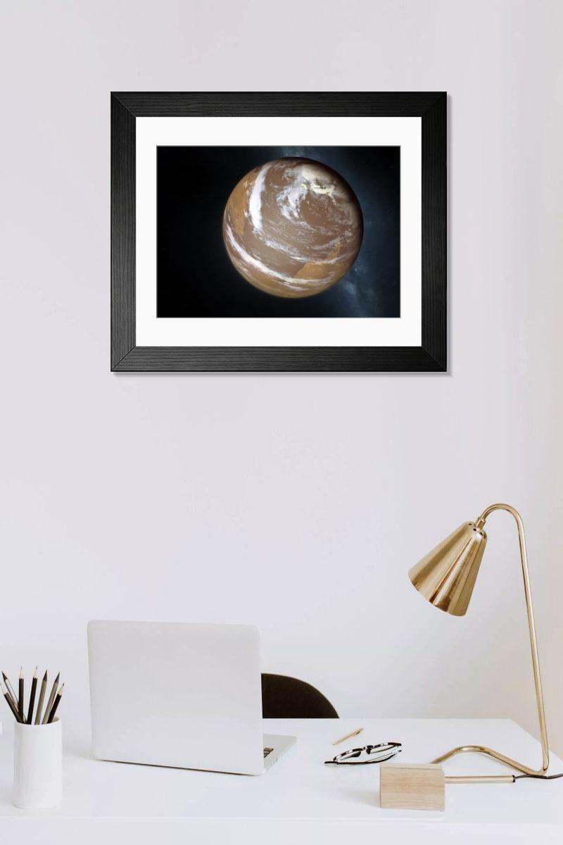 Shown hanging in a room: Modern 14"x12" (36x31cm)