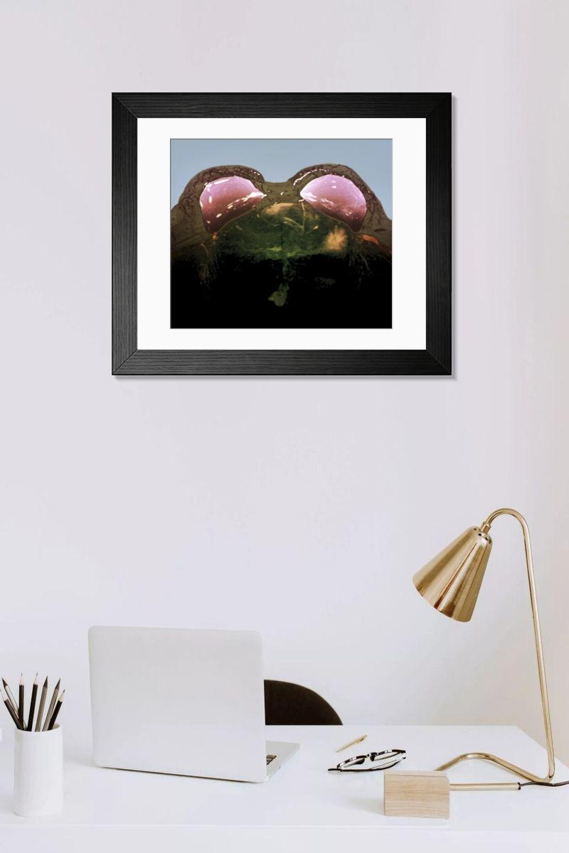 Shown hanging in a room: Modern 14"x12" (36x31cm)