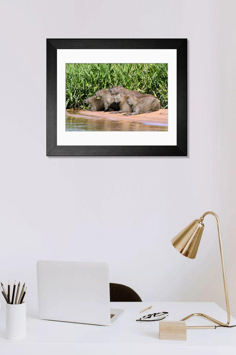 Shown hanging in a room: Modern 14"x12" (36x31cm)