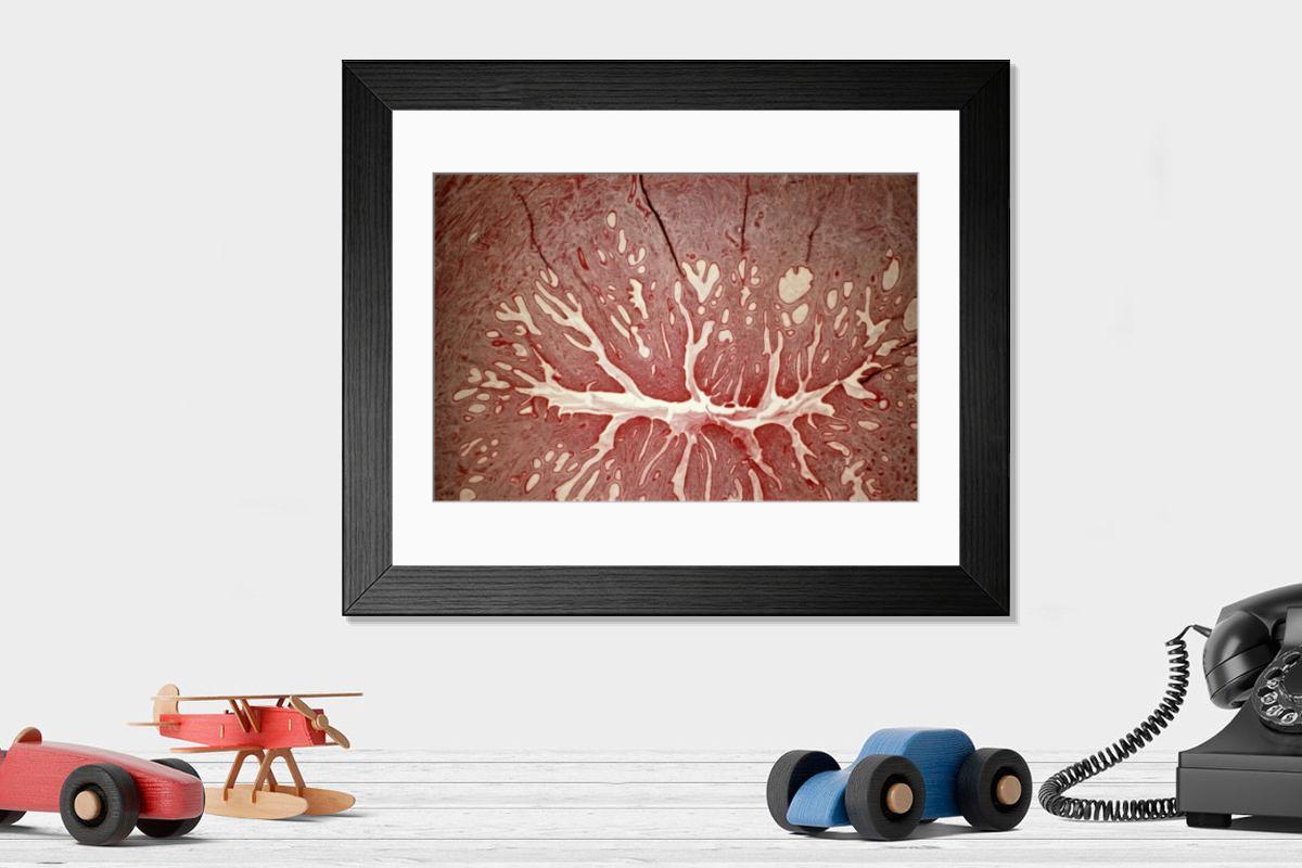 Shown hanging in a room: Modern 14"x12" (36x31cm)