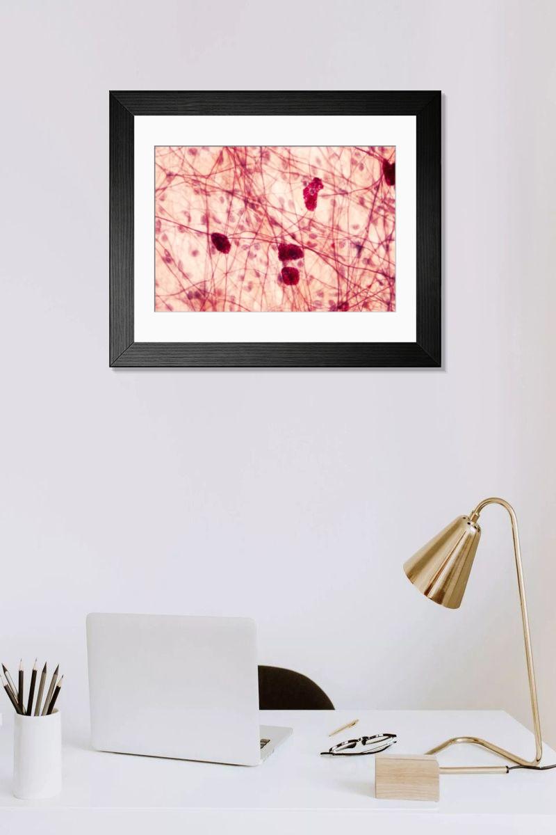 Shown hanging in a room: Modern 14"x12" (36x31cm)