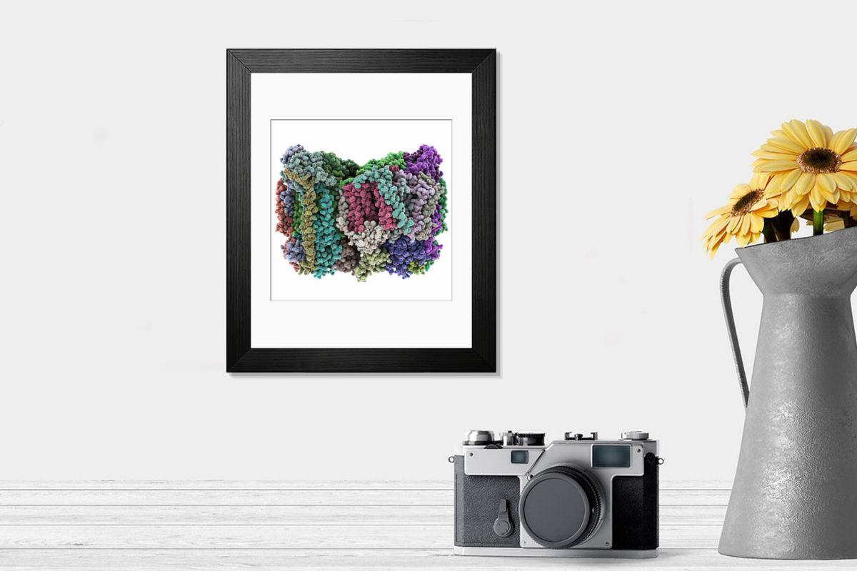 Shown hanging in a room: Modern 14"x12" (36x31cm)
