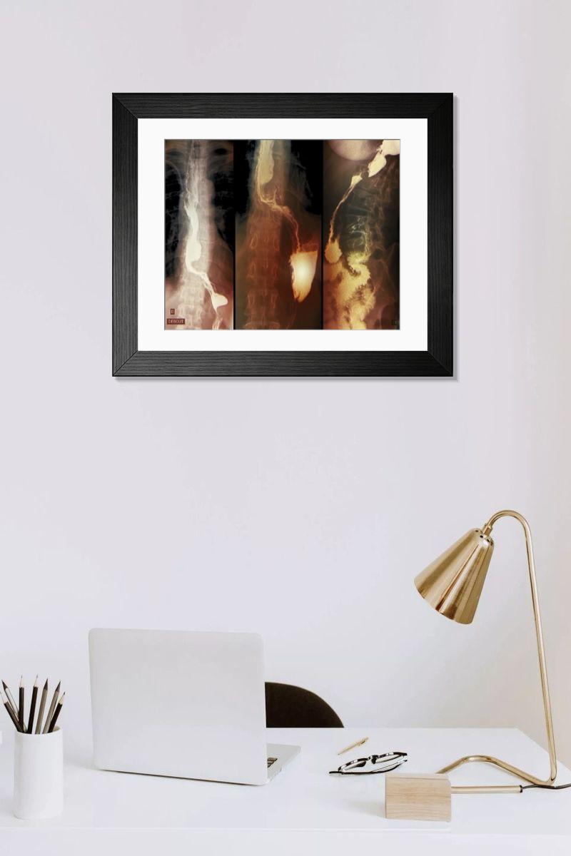 Shown hanging in a room: Modern 14"x12" (36x31cm)
