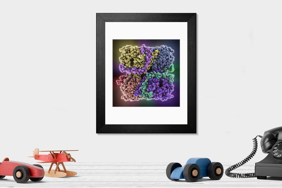 Shown hanging in a room: Modern 14"x12" (36x31cm)