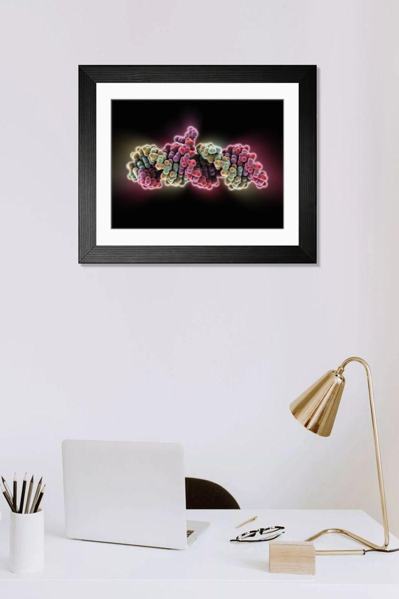 Shown hanging in a room: Modern 14"x12" (36x31cm)