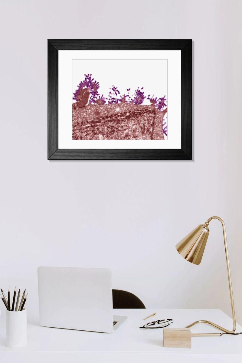 Shown hanging in a room: Modern 14"x12" (36x31cm)