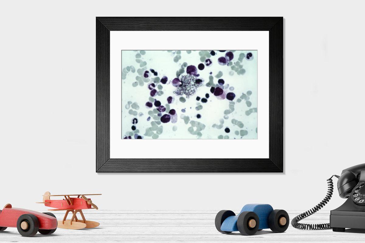 Shown hanging in a room: Modern 14"x12" (36x31cm)