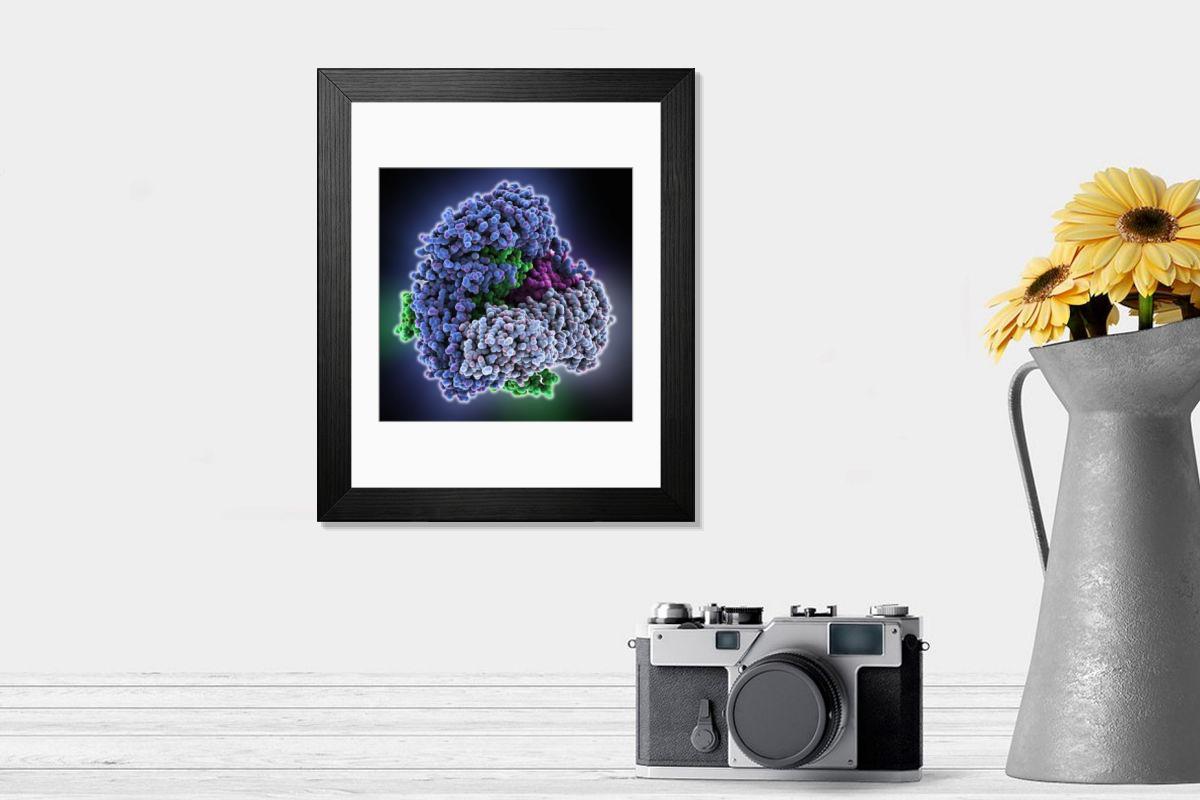 Shown hanging in a room: Modern 14"x12" (36x31cm)