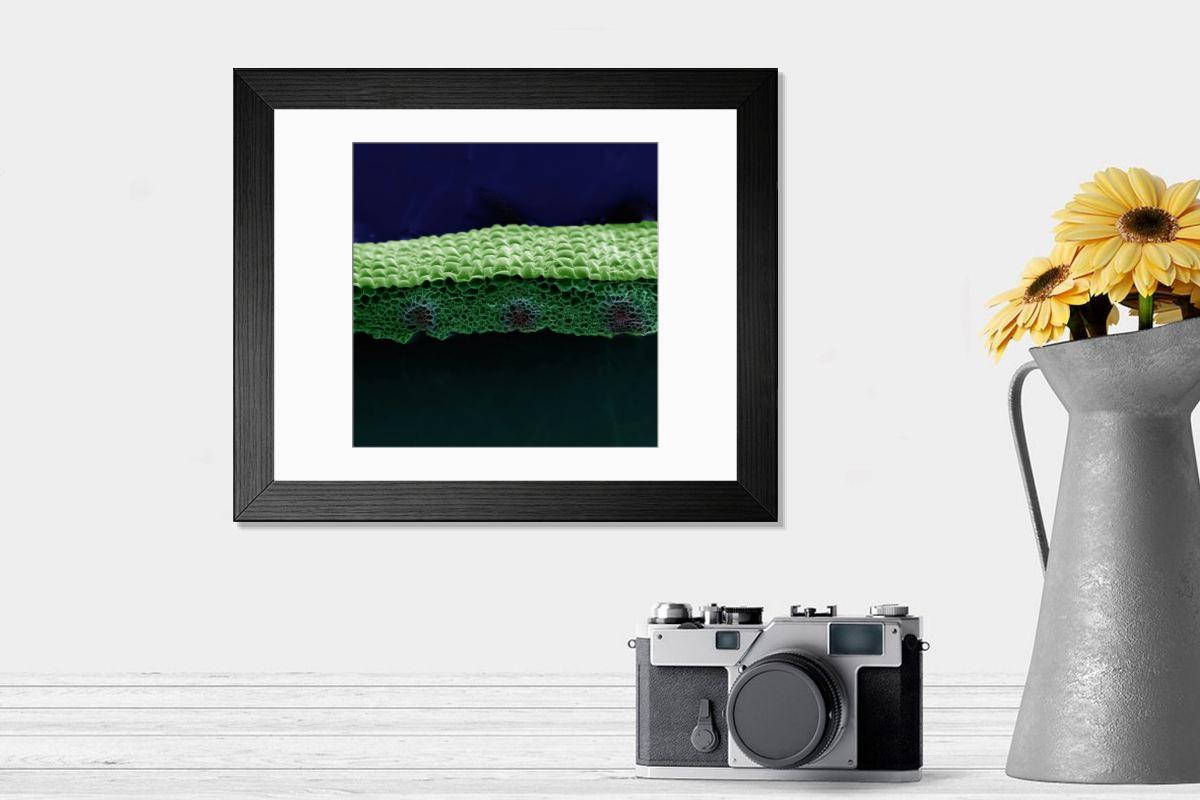 Shown hanging in a room: Modern 14"x12" (36x31cm)