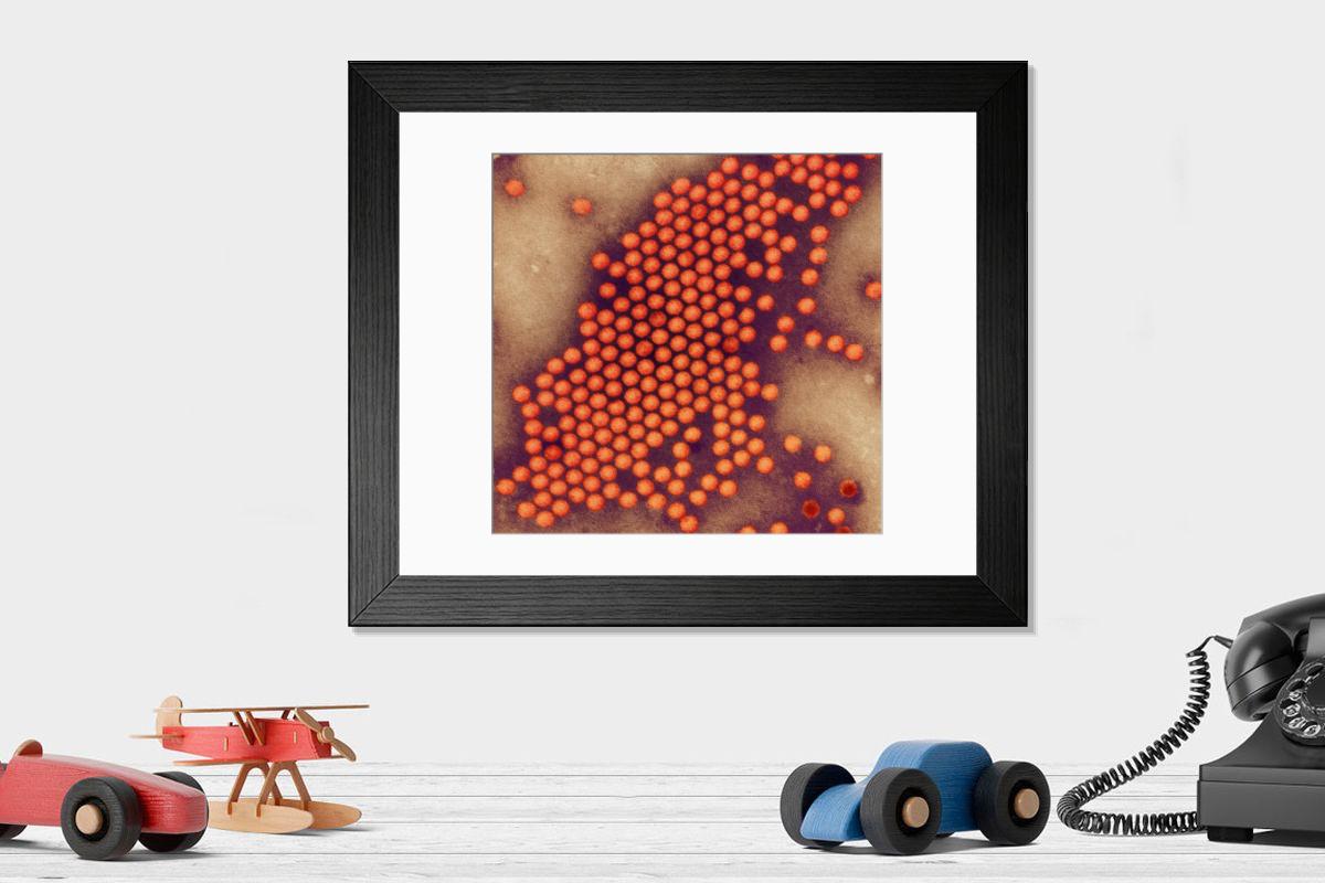 Shown hanging in a room: Modern 14"x12" (36x31cm)
