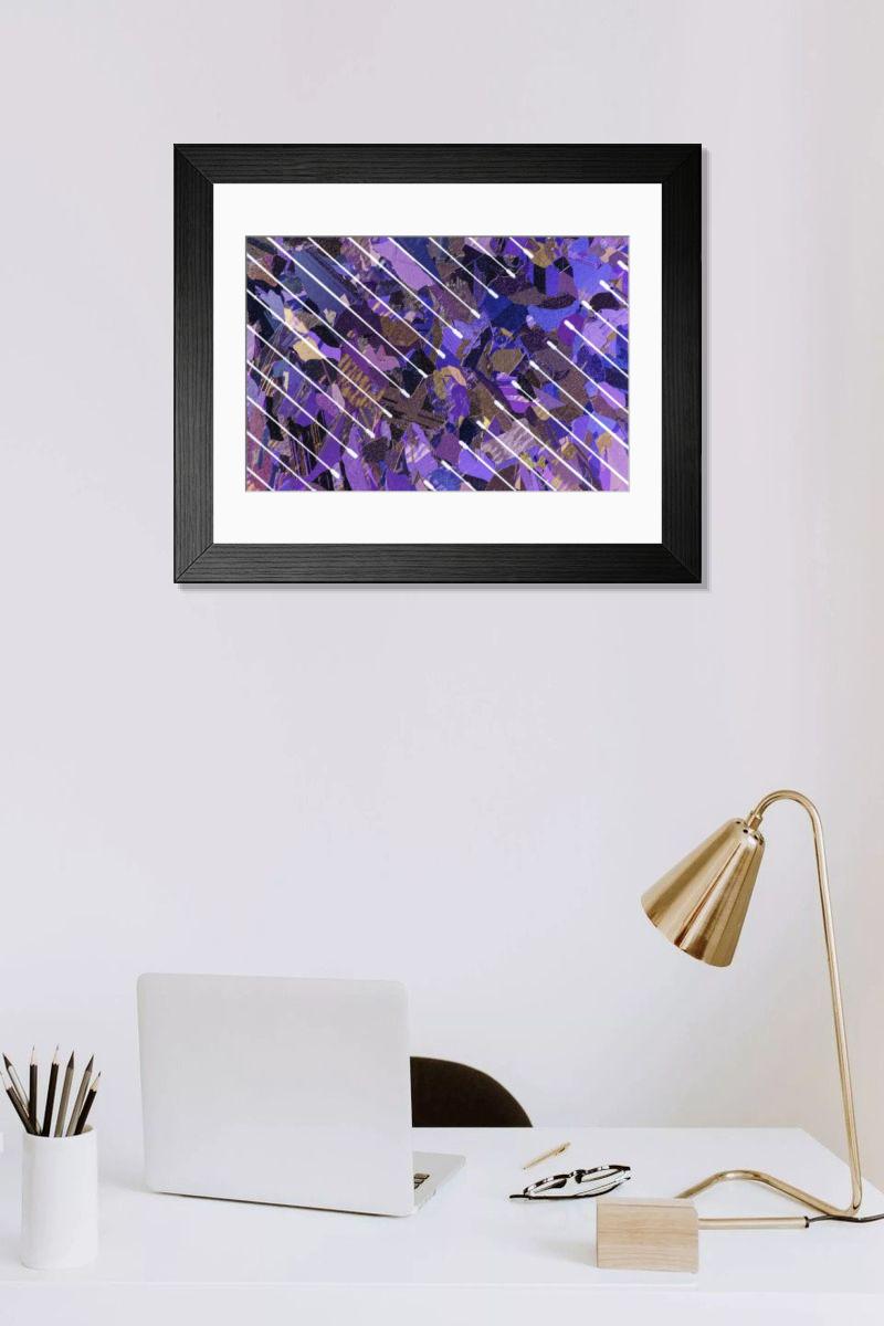 Shown hanging in a room: Modern 14"x12" (36x31cm)