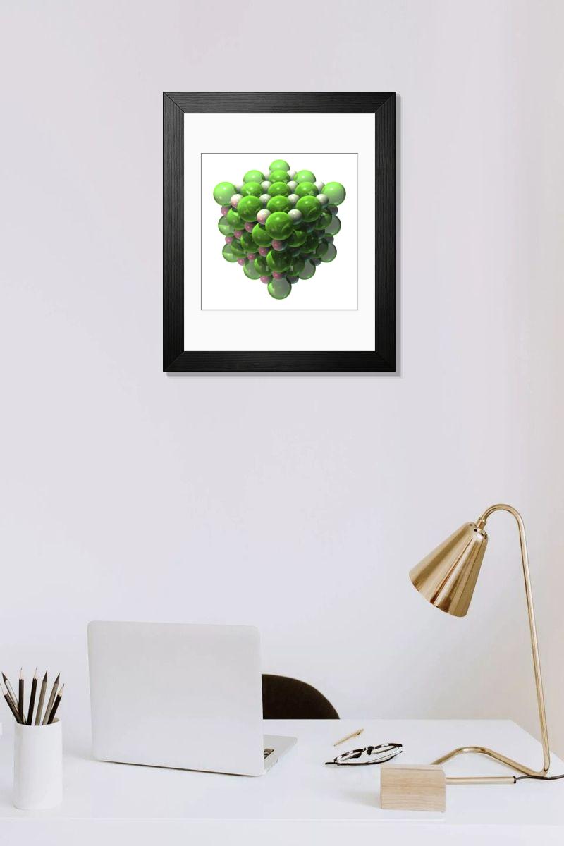 Shown hanging in a room: Modern 14"x12" (36x31cm)