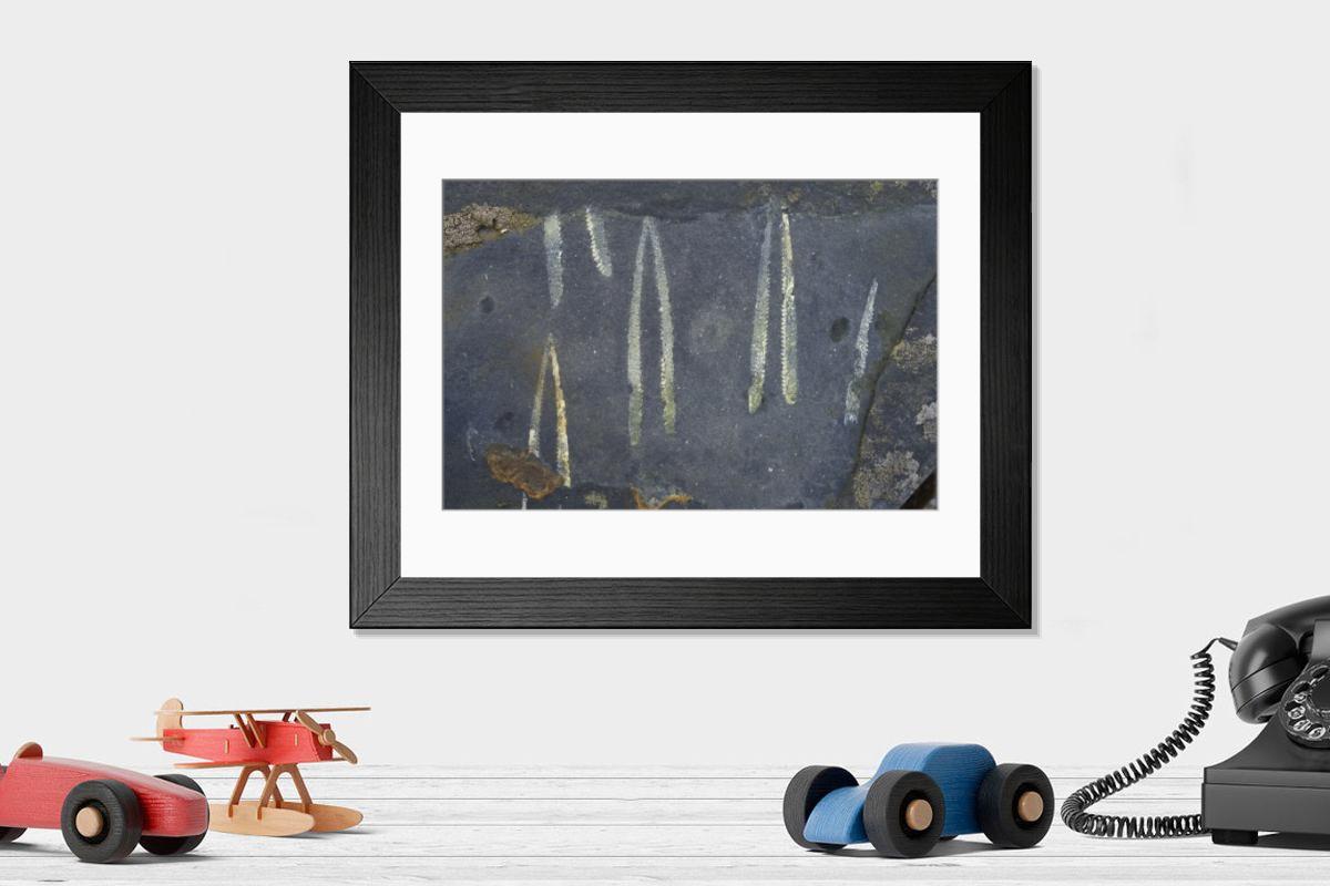 Shown hanging in a room: Modern 14"x12" (36x31cm)
