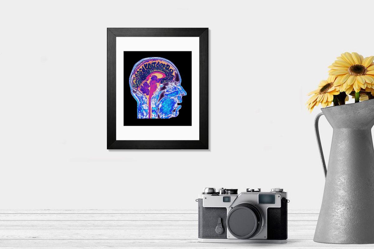 Shown hanging in a room: Modern 14"x12" (36x31cm)