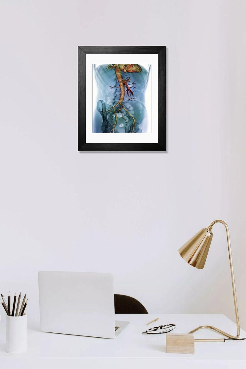 Shown hanging in a room: Modern 14"x12" (36x31cm)