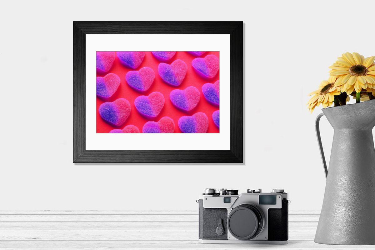 Shown hanging in a room: Modern 14"x12" (36x31cm)