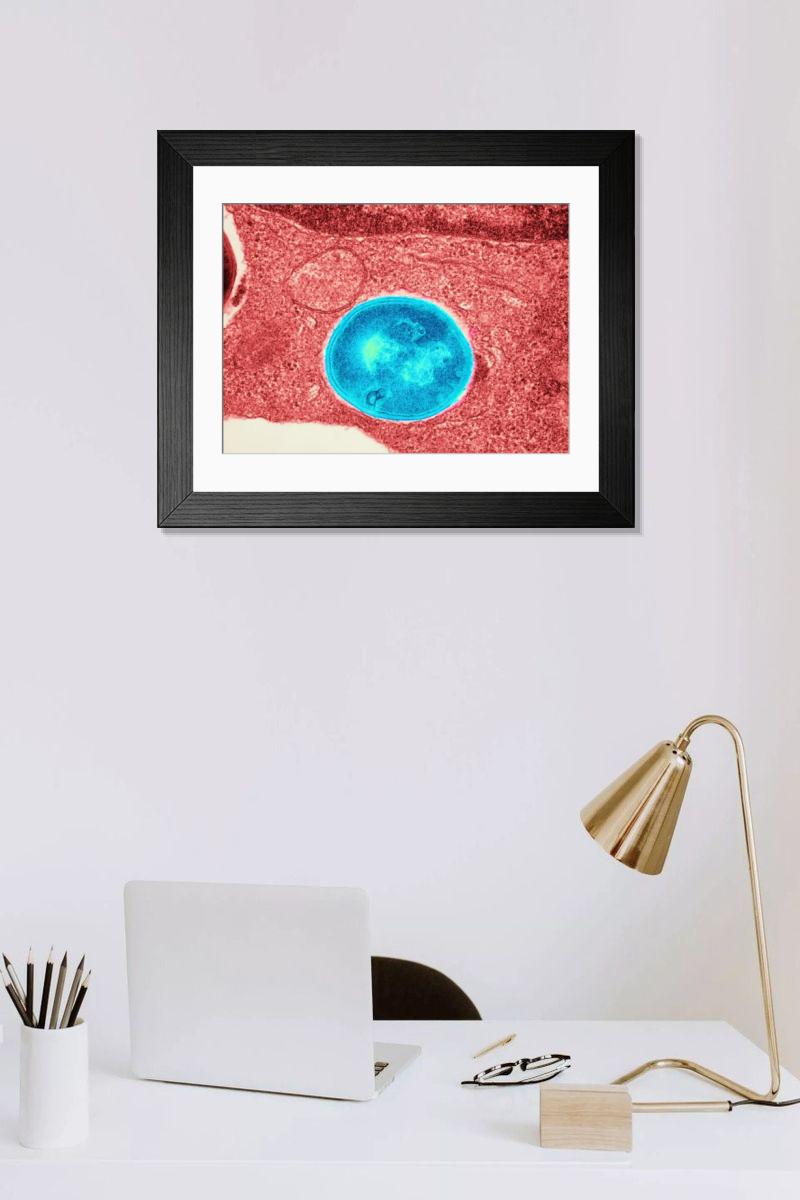 Shown hanging in a room: Modern 14"x12" (36x31cm)