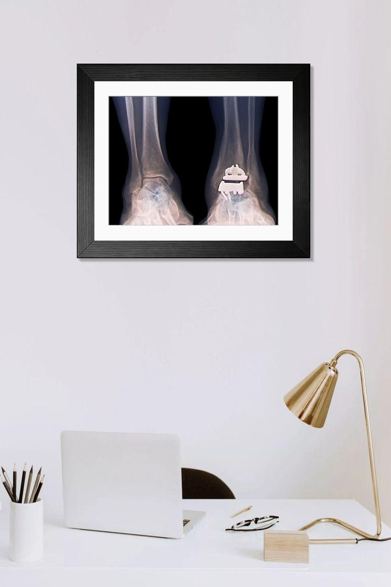 Shown hanging in a room: Modern 14"x12" (36x31cm)
