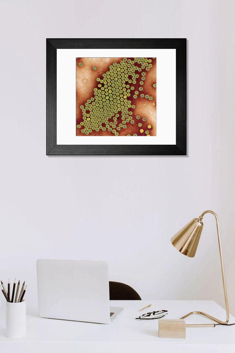 Shown hanging in a room: Modern 14"x12" (36x31cm)