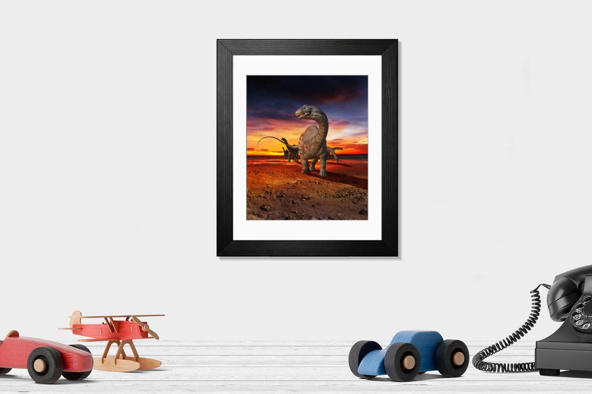 Shown hanging in a room: Modern 14"x12" (36x31cm)