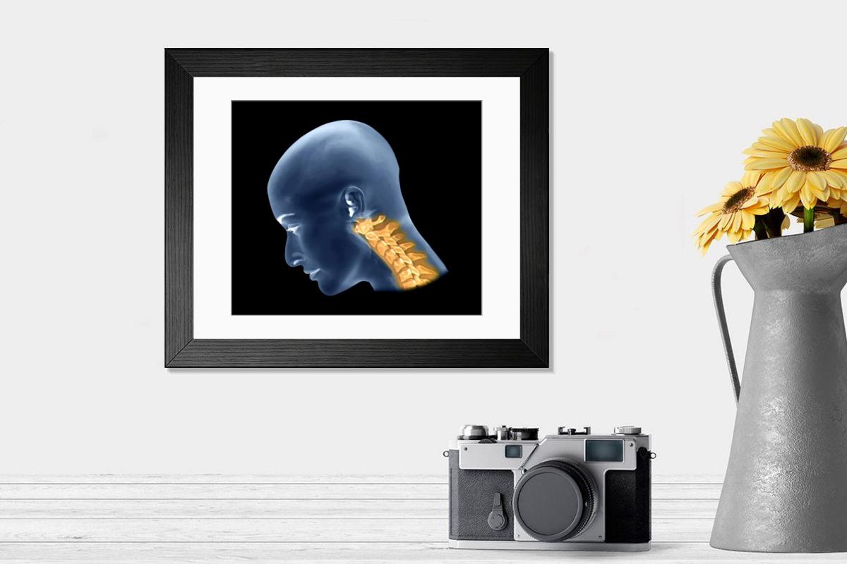 Shown hanging in a room: Modern 14"x12" (36x31cm)