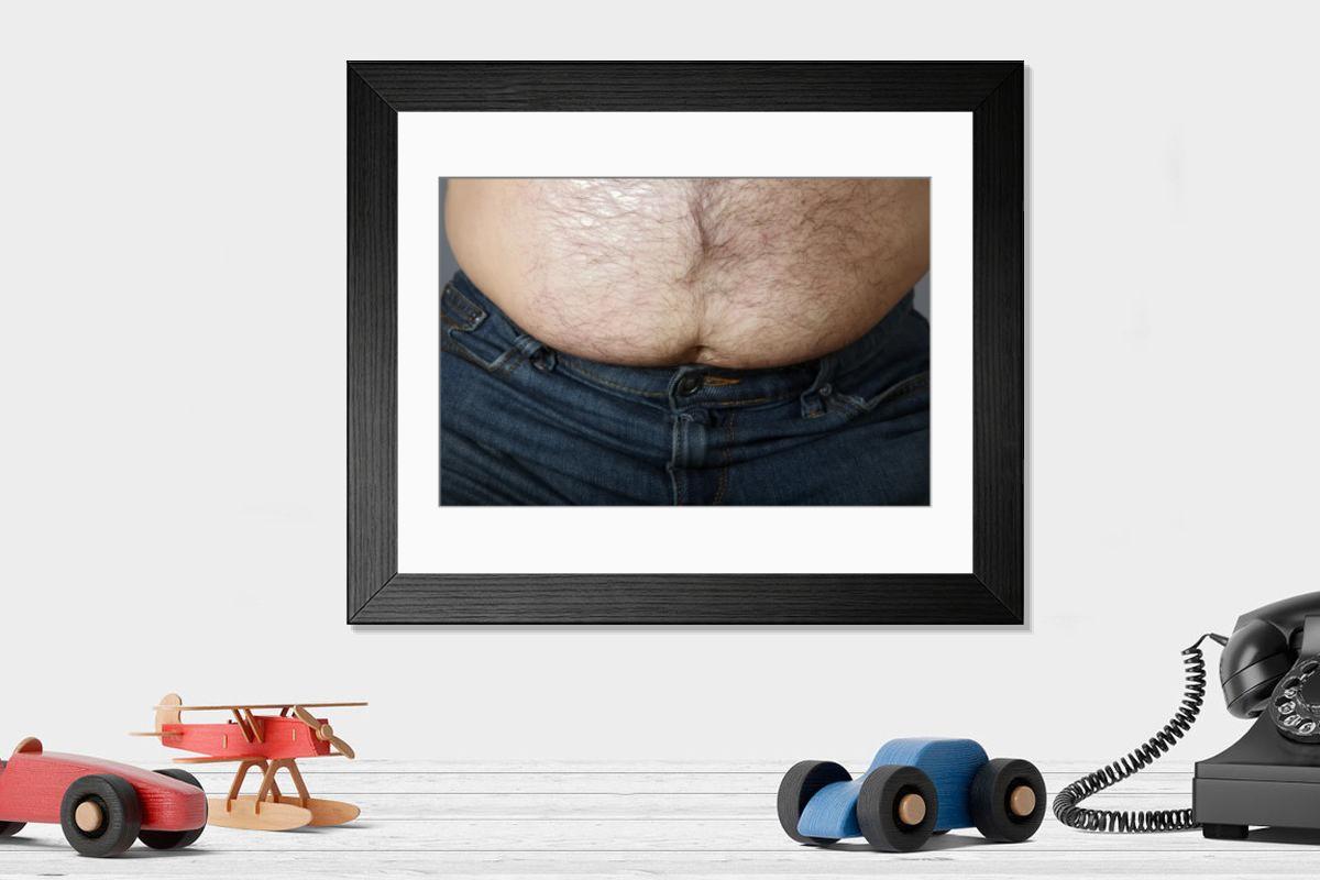 Shown hanging in a room: Modern 14"x12" (36x31cm)