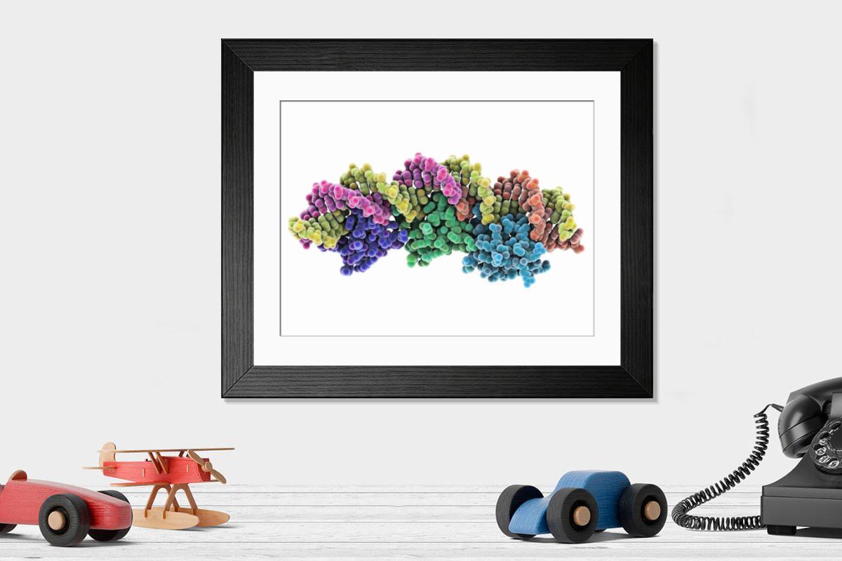 Shown hanging in a room: Modern 14"x12" (36x31cm)