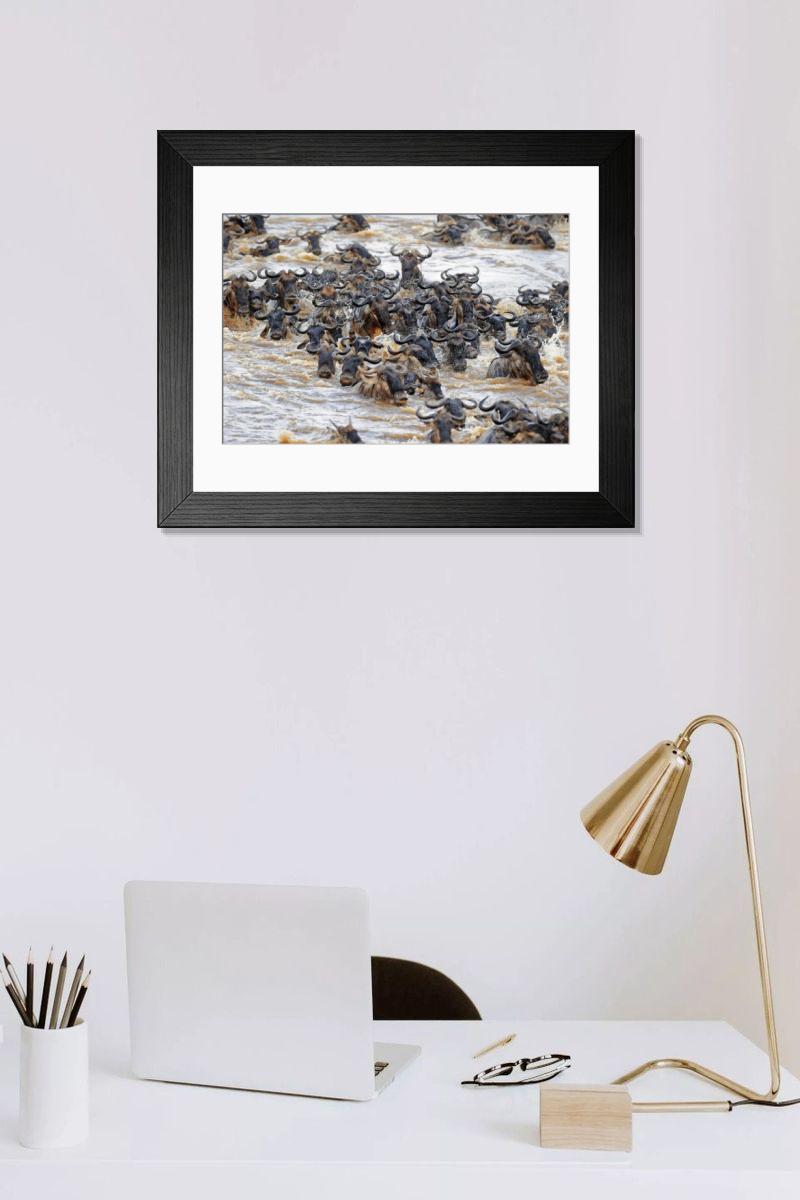 Shown hanging in a room: Modern 14"x12" (36x31cm)