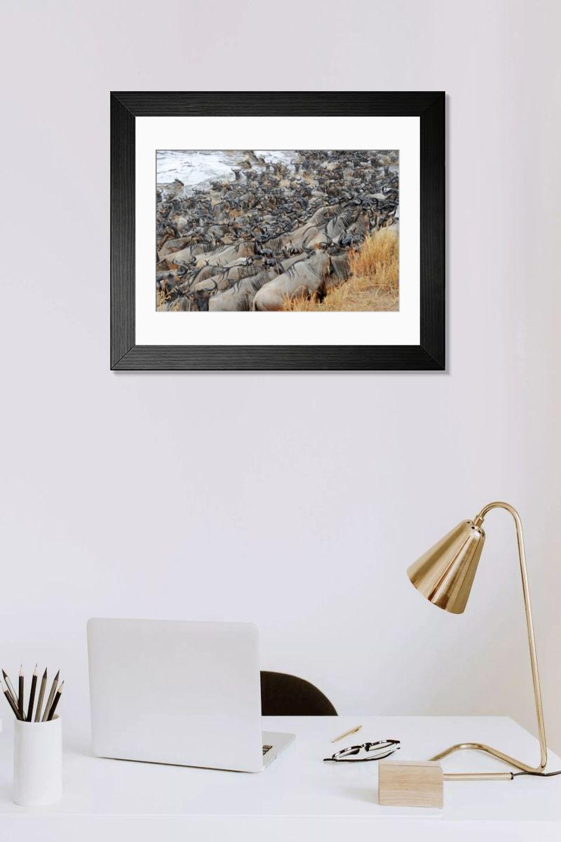 Shown hanging in a room: Modern 14"x12" (36x31cm)