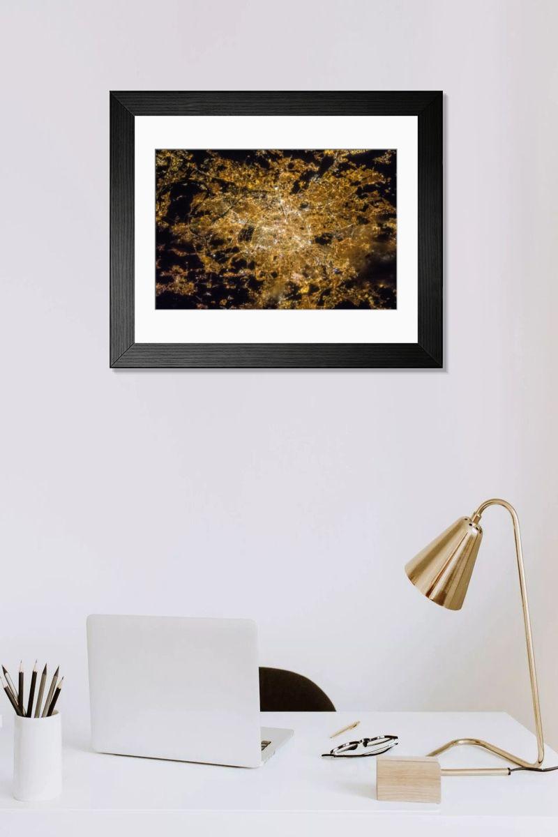 Shown hanging in a room: Modern 14"x12" (36x31cm)