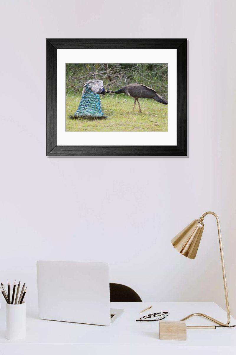 Shown hanging in a room: Modern 14"x12" (36x31cm)