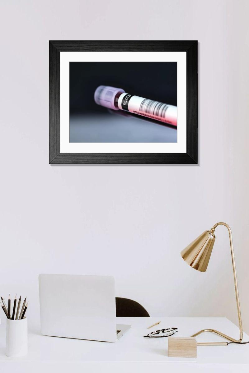 Shown hanging in a room: Modern 14"x12" (36x31cm)