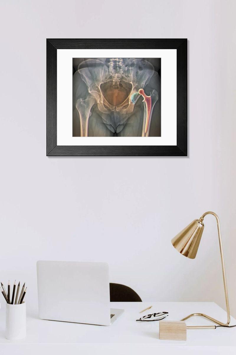 Shown hanging in a room: Modern 14"x12" (36x31cm)