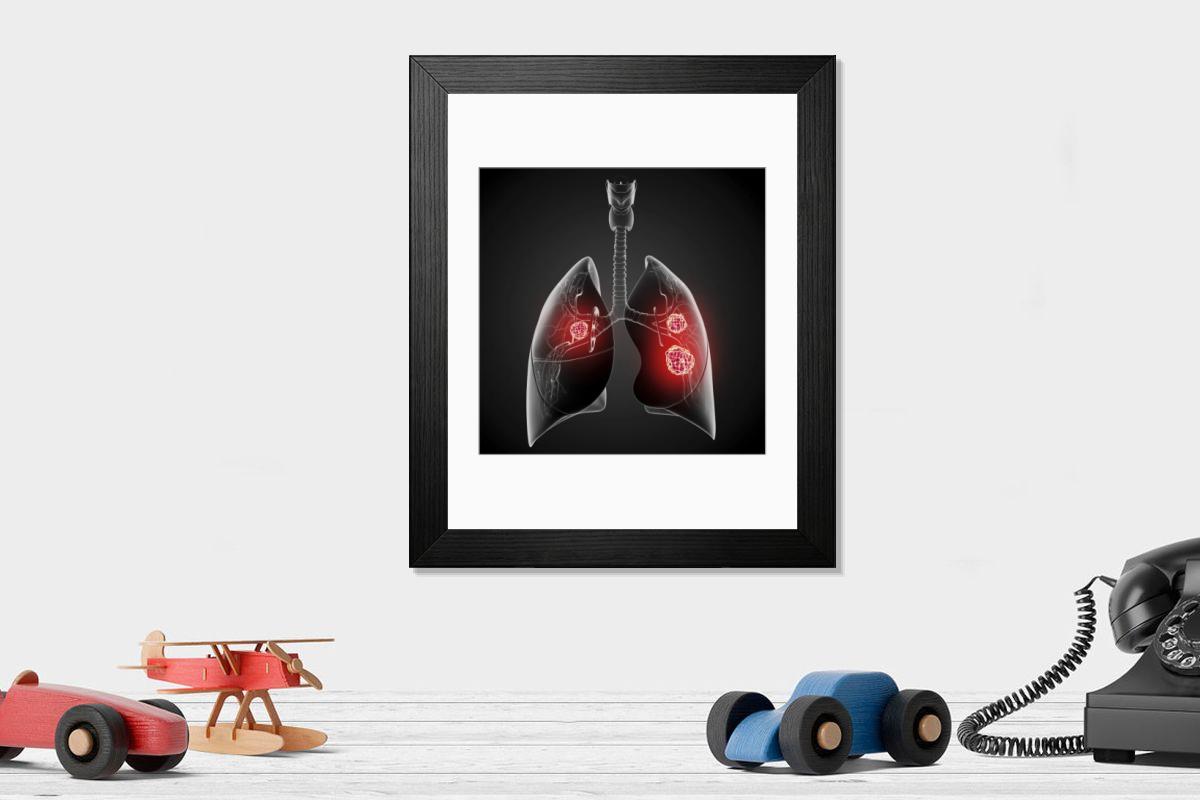 Shown hanging in a room: Modern 14"x12" (36x31cm)